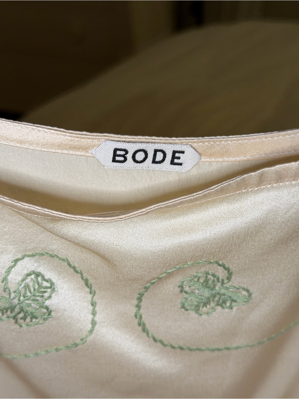 Bode Silk Embroidered Camisole Top - Lucky Draw tank - Picture 2 of 6